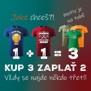🌟 Objevte kouzlo originálních triček s Dobrý triko! 🌟 Přinášíme vám akci, která se neodmítá – Kup tři trička a zaplať jen...